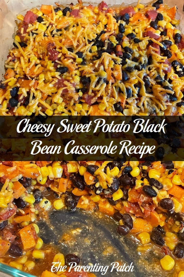 Cheesy Sweet Potato Black Bean Casserole Recipe