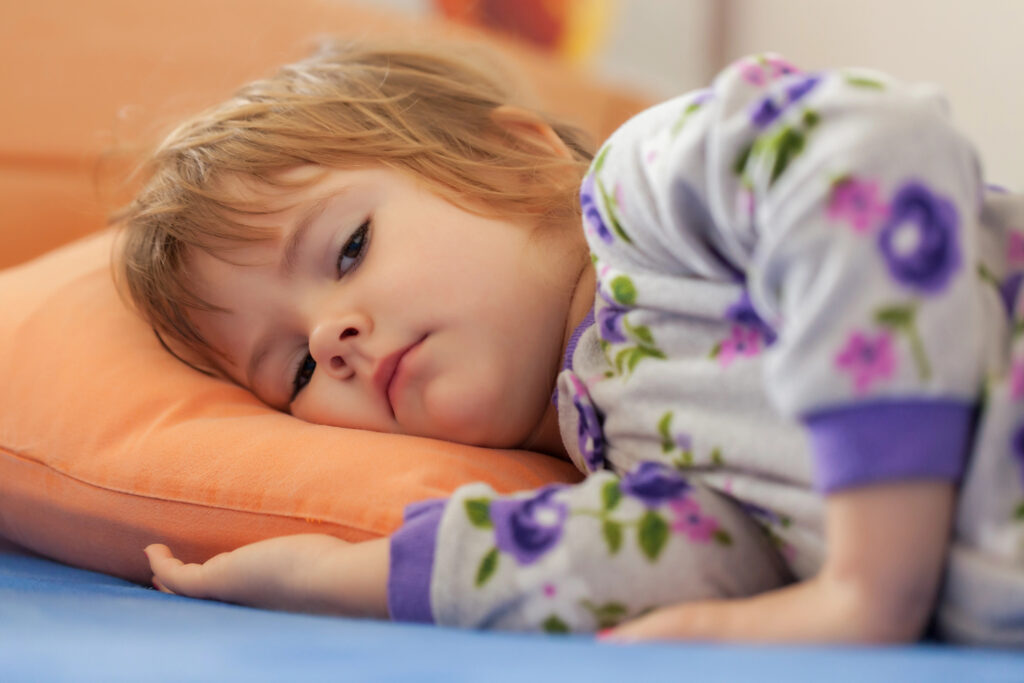 the sweetest girl after waking, note shallow depth of field
