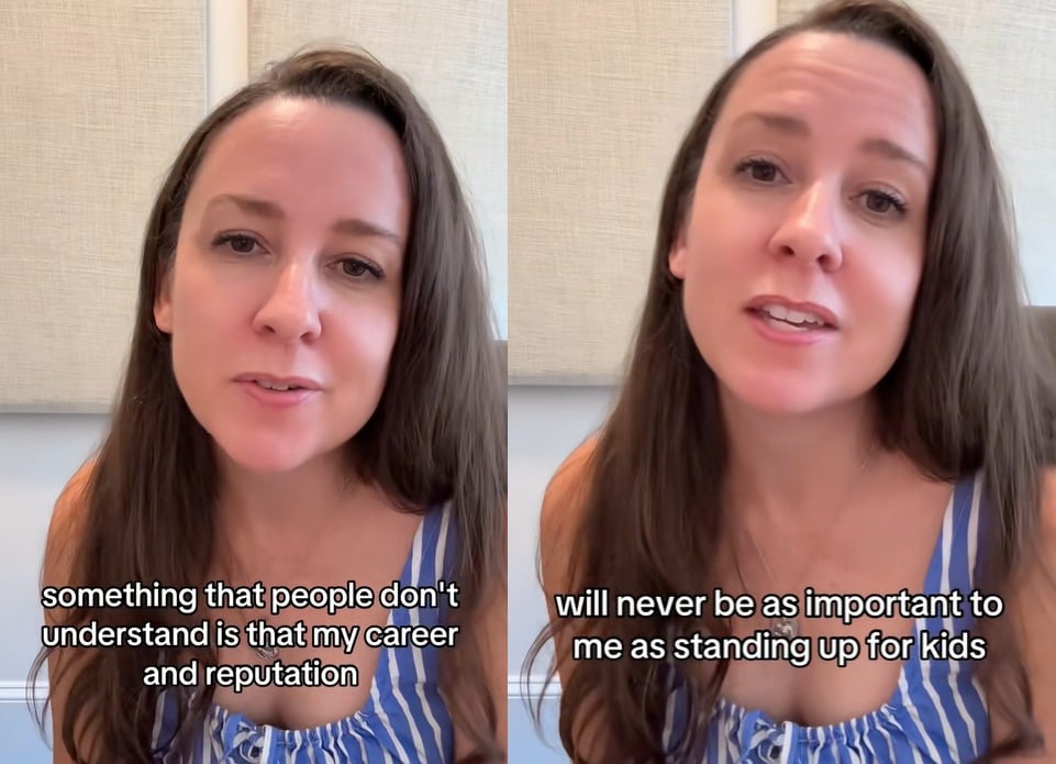 Miss Rachel says she'll stand up for children even if it affects her career and reputation