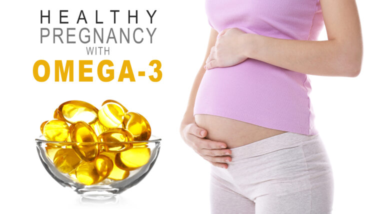 Pregnant woman and capsules