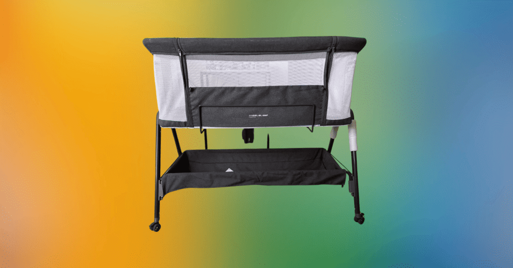 ANGELBLISS Baby Bassinet Bedside Crib with Storage Basket and Wheels Recall